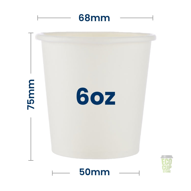 White Single Wall Cups