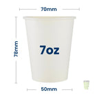 White Single Wall Cups
