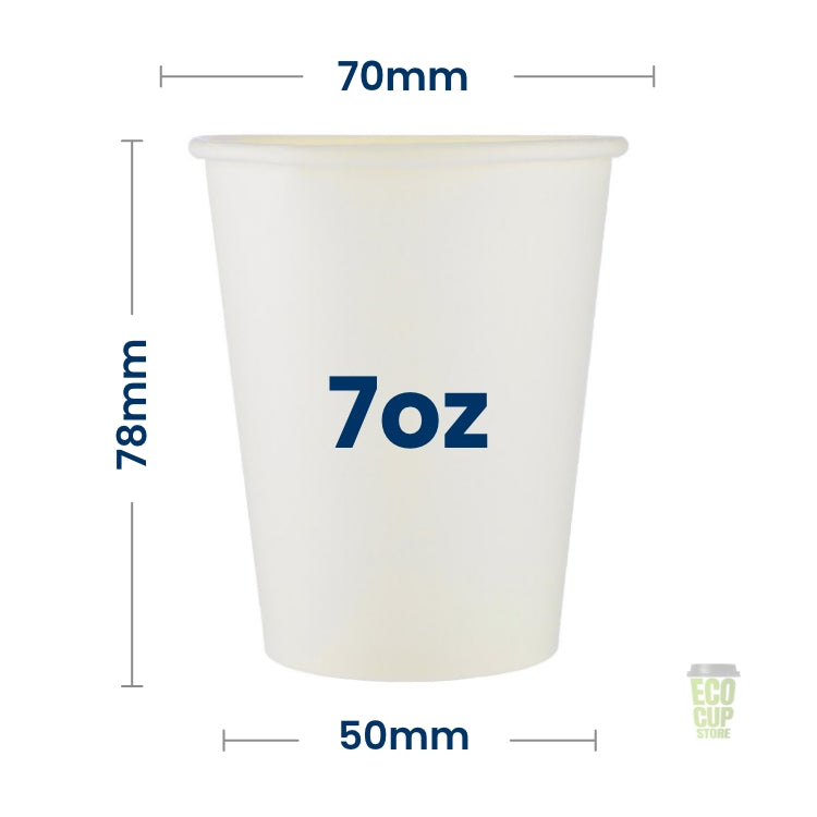 White Single Wall Cups