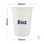 White Single Wall Cups