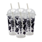Shmoo Official Smoothie Cups with Lids & Straws
