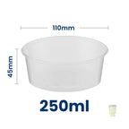 Clear Tall Microwavable Round Container