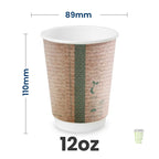89-series Double Wall Brown Kraft Cup