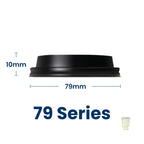 79-Series Paper Hot Cup Lid (Black)
