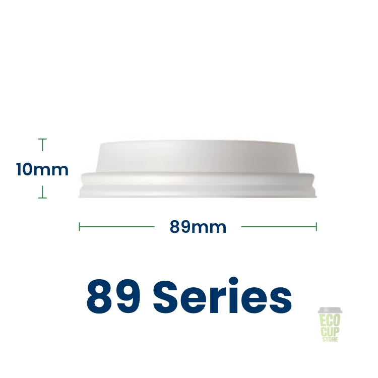 89-Series Paper Hot Cup Lid (White)