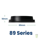 89-Series Paper Hot Cup Lid (Black)