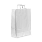 White Paper SOS Bags with Outside Handle