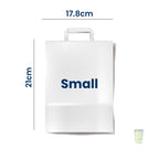 White Paper SOS Bags with Outside Handle