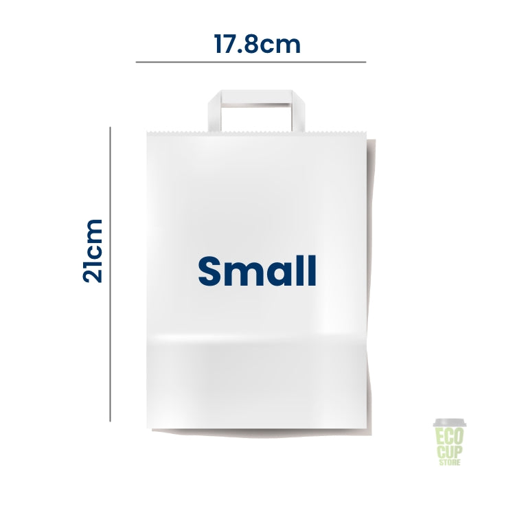 White Paper SOS Bags with Outside Handle