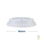 White Reclosable Sip Thru Lids