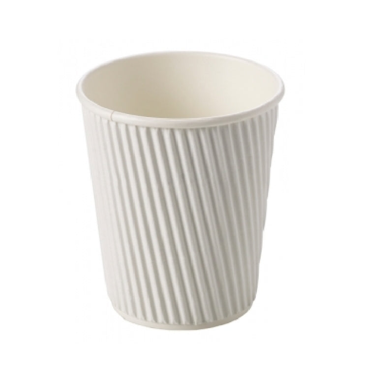 Triple White Ripple Wall Cups