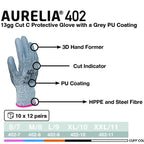 Aurelia 402- 13gg Cut HPPE With Grey Pu Coating