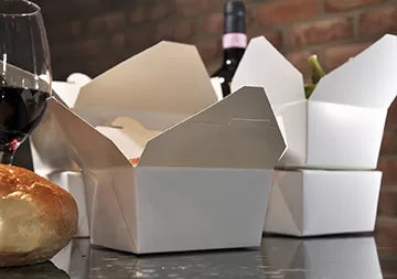 White Kraft Takeaway Food Boxes