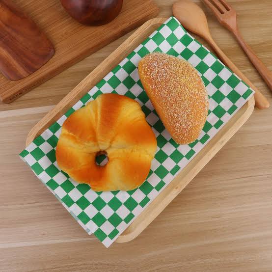 Green Chequered Greaseproof Sheet