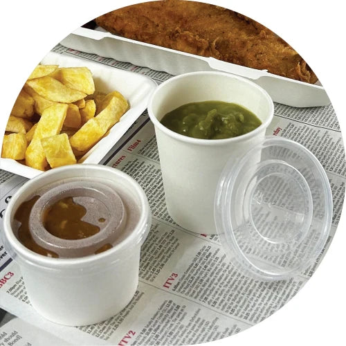 Fish And Chips Portion Pots
