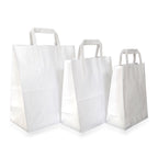 White Paper SOS Bags with Outside Handle